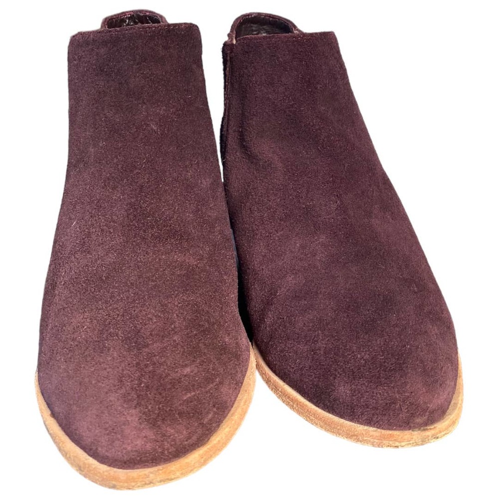 Joie Barlow Ankle Boot in Plum Suede Size 39